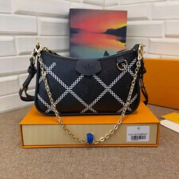 good10A QualityCrossbody Bags Easy pouch on strap handbags Women Messenger Handbags Chain Shoulder Crossbody Bags Wallets Ripples Tote Pochette