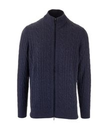 Giacche da uomo Loro Piana Giacca da cappotto casual da lavoro monopetto autunnale in cashmere blu scuro