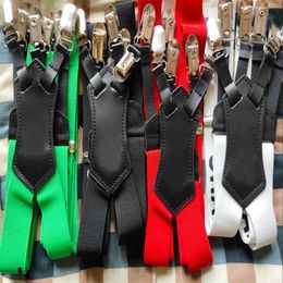 4 colours Designer Fashion Suspenders For Man And Women 3 0x115cm Six Clip176q