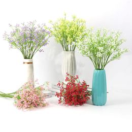 Decorative Flowers 54cm/60cm Babies Breath Artificial Plastic Gypsophila DIY Floral Bouquets Arrangement For Wedding Home Decoration