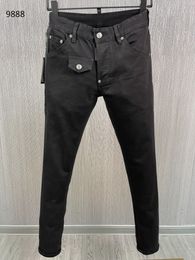 Mens Jeans Sales of D9888 and Womens High Quality Cotton Brand Black Denim Pants Four Seasons 230721