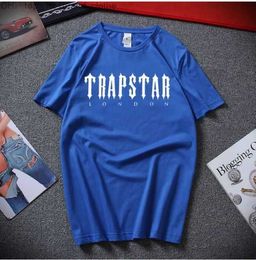 2022 Mens Trapstar t Shirt Designer Men Women Hip Hop Top New T-shirt Summer Fashion Black Sportswear Sweatshirt Clothing Polo 8 trapstar KTFZ