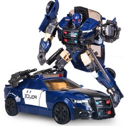 Transformation toys Robots BMB AOYI TAIBA 19CM Transformation Toys Anime Action Figure Robot Car Model Deformation Classic Kids Boy Gift SS38 H60015 230721