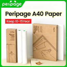 PeriPage Mini A4 Printers Quick Dry And Long Storage Continuous Thermal Paper 100 Sheets Folded Papel Termico