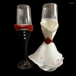 Wine Glasses Wedding Supplies Red Glass Cup Gift Box Creative High Foot Exquisite