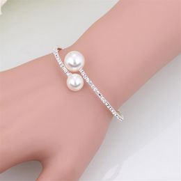 Bridal Necklace And Bracelets Accessories Bridal Jewelry Sets Rhinestone Formal Bangles & Cuffs high quality favors296E
