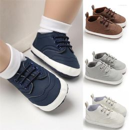 First Walkers 0-18 Months Baby Girl ShoesToddler Pre Walker Born Shoes Boy Soft Sole Anti Slip Sneakers Solid Trainers