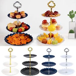 Bakeware Tools 3 Layer Fruit Cake Plate Holder Stand Home Festival Party Dessert Storage Rack For Decor