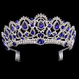 Women's Fashion headpieces Rhinestone Jewelry Party Wedding Dress Accessories Bridal Crown Designer 8 Colors Birthday Gifts P246q
