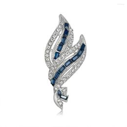 Brooches Fashion Delicate Tree Leaf For Women Crystal Rhinestone Leaves Brooch Pins Collar Dress Clothing Accessories Jewellery