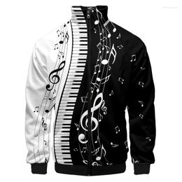 Men's Jackets Mens Women 3d Print Spring Autumn Jacket Zipper Hoodies Music DJ Art Stand-up Collar Sweater Long Sleeve Sweatshirts Custom