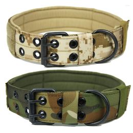 Dog Collars Camouflage Tactical Collar Military Pet Necklace Choker Nylon Training Adjustable Medium Large Big Neck M-XL Accessories