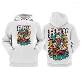 Men's Hoodies 2023 Hip Hop Men Streetwear Harajuku Pullover Oversize Funny Clown Print Pocket Hoodie Loose Breathable Male Hooded Sweatshirt