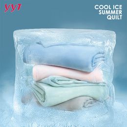 Bedding sets YanYangTian Summer Thin Cooling Blankets Ice Quilt Bedspread on the Bed Air Condition Comforter Fabric 150 Queen King Size 230721