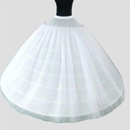 Big Wide 6 Hoops 2 Layers Tulle Long Wedding Woman Petticoats For Quinceanera Dress Elastic Waist Crinoline for Bridal Ball Gown333k