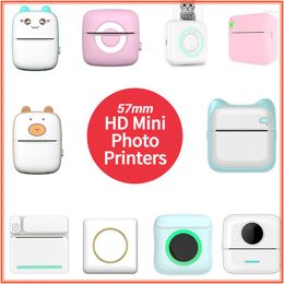 Po Mini Label Printer Thermal Portable Printers Stickers Paper Inkless Wireless Impresora Port Til 200dpi 57mm Printing