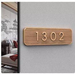 Other Home Decor Custom Signs Doorplates Self-adhesive Acrylic House Numbers Address Plates Customized Door Number Sticker For Apartment Mailbox 230721