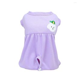Dog Apparel Embroidered Breathable Anti-infection Puppy Cat Recovery Care Clothing Pet Suit For Small