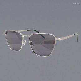 Sunglasses SL551 Cat Eye Women 2023 Alloy Korean Style Versatile Eyeglasses High Quality Men's Sun Glasses Anti-Ultraviolet