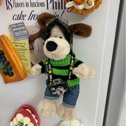 Fridge Magnets Plush Doll Refrigerator Magnet Sticker Dog Ins Style Po Message Board Stickers Home Decor 230721