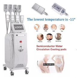 Powerful 8 Cryo slimming Plates Cool Body Sculpting Fat Freeze Cryolipolysis EMS Cellulite Reduction Fat Freezing radio frequency Fat Reduce beauty machine