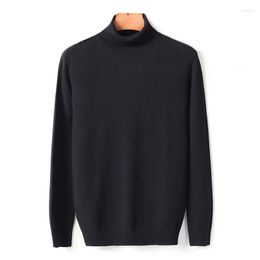 Men's Sweaters Cotton Pullover Turtleneck Sweater Fit Men Autumn Winter Warm Jumper Clothes Pull Homme Male Hombres XR204