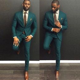 green Custom Slim Fit Mens Business Suit Jacket Pants Tie Handsome Men's Suits Spring 2020 Sell Wedding Suits Groom212H