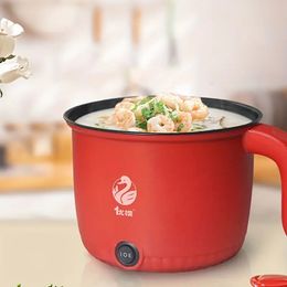 1.2L Electric Hot Pot Cooker - Multi-Functional, Non-Stick & 600W - Perfect for Student Dorms!