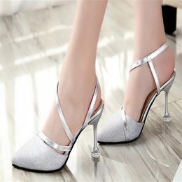 2018 spring heel High Heels Sandals lady pumps classics slip on shoes sexy women party shoes bridal wedding shoes 8cm shuoshuo6588233K