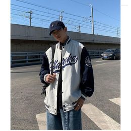 Men's Jackets Baseball Jacket Loose Spring And Autumn Personalised Couple Coat Fashion Street Clothing Hip Hop Top