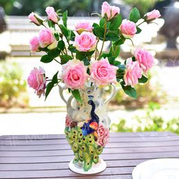 Vases Dried Flower And Flowerpot TV Cabinet Wine Hallway Decorations Decoration High-End