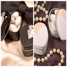 20Pcs lot Bride and Groom Wedding favor boxes of Dressed to the Nines Wedding Dress Mint Tin candy box257n