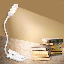 Table Lamps Desk Book Lamp Clip On LED Touching Control Eye Protection Reading Light Adjustable Portable Desktop Small Night Lights