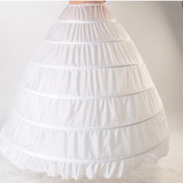 Big Ball Gown 6 Hoops Petticoat Wedding Slip Crinoline Bridal Underskirt Layes Slip 6 Hoop Skirt Crinoline For Quinceanera Dress p240M