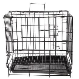 Kennels & Pens 1 Set Folding Dog Kennel Iron Wire Pet Crate Practical Shelter Supplies348w