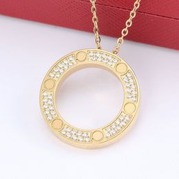 Designer Necklace gold necklaces luxury Jewellery for women Pendant gold Necklaces Love womens mens chain Wholesale wedding Mother's Day party gift girls