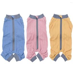 Dog Apparel Pyjamas Zipper Up Pet Jumpsuit Winter Clothes For Small Dogs Puppy Cat Costume Chihuahua Yorkie Poodle Hoodies