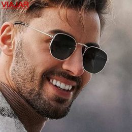 2023 Hexagon Sunglasses For Men's Women Fashion Vintage Driving Glasses Polarised Sunglasses gafas de sol hombre UV400 Eyewear