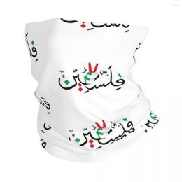 Scarves Free Gaza Palestine Flag Arabic Bandana Neck Cover Printed Wrap Scarf Warm Balaclava Running Unisex Adult Washable