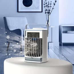 1pc Portable Air Conditioner, 4-IN-1 Cooling Fan Small & Mini Air Conditioner Unit For Home Bedroom Room, Evaporative Air Cooler Humidifier With 3 Wind Speeds & Spray