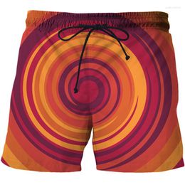 Men's Shorts 2023 Summer Vertigo Pattern 3D Printing Casual Beach Abstract Resort Gorgeous Fashionable Sports Pants