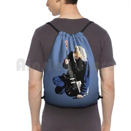 Backpack Kurt Drawstring Bag Riding Climbing Gym Music Grunge N Roll Guitar