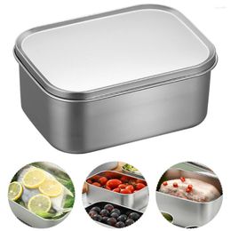 Dinnerware Sets Stainless Steel Crisper Kid Bento Box Containers Convenient Picnic Supply Lunch Holder Child