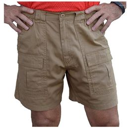 Men's Shorts 2023 Summer Casual Multi-Pocket Work Loose Outdoor Men Button Streetwear Fashion Cargo