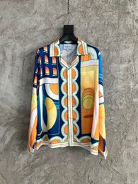 2023 Summer new collection mens designer beautiful Colour printing shirts - US SIZE shirts - tops mens designer button long sleeve shirts