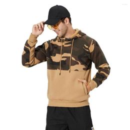 Men's Hoodies 2023 Hoodie Sweater Colour Large Camouflage Warm Matching Cotton Hooded Casual Coat Plush