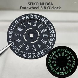 Watch Repair Kits Green Luminous 3.8 Datewheel Plate For NH36A Movement Calendar Disk Assembly Part Dial Japan Wheel
