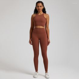 Active Sets Wyplosz Yoga Sportswear Gym Clothing Women Sport Fitness Tracksuit Elasticity Seamless Bra Pants Quick-Drying Comfort Nude Set