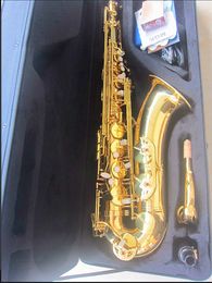 New Tenor Saxophone STS-802 Bb Golden B Flat Tenor sax playing professionally Musical instrument Saxofone With Case