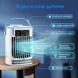 1pc New Air Cooler USB Air Conditioning Fan Desktop Humidifier Cold Fan Summer Electric Fan Spray Fan Can Be Applied Indoors And Outdoors